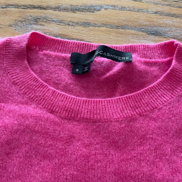 360 CASHMERE bright pink 100% cashmere sweater/S - Picture 3 of 9
